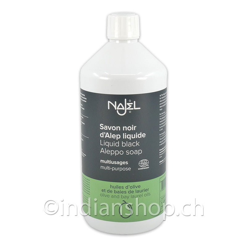 Aleppo Schwarze Flüssigseife - INDIAN SHOP