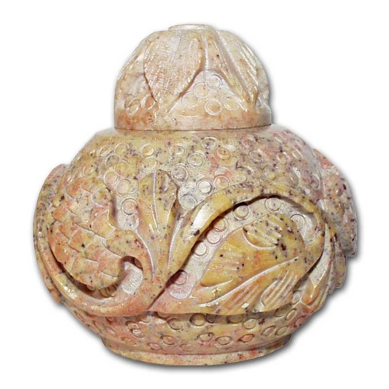 Kleine Stein Dose - INDIAN SHOP