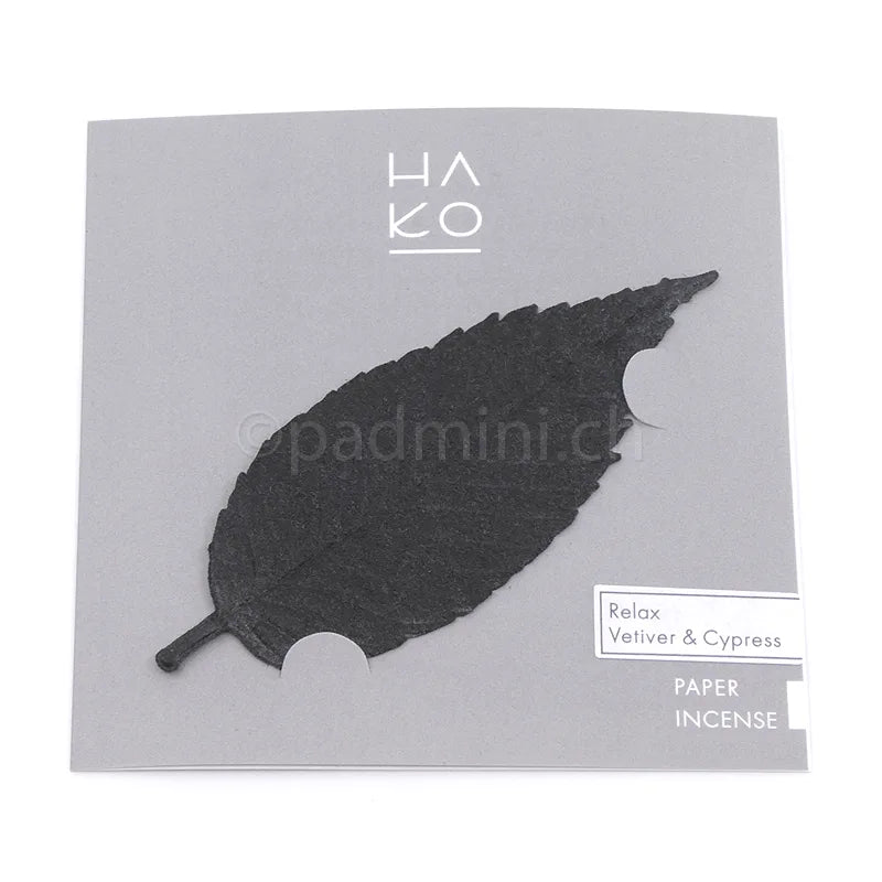 Kunjudo HA KO Black Relax Räucherpapier mit Vetiver und Zypresse