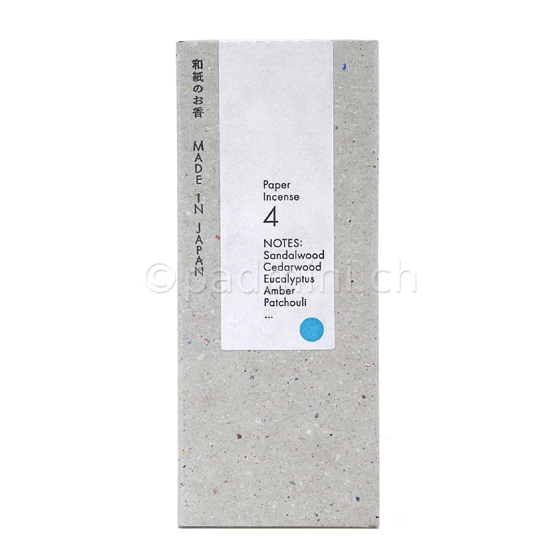 Kunjudo Washi Incense No. 4 japanisches Räucherpapier mit Sandelholz und Zedernholz