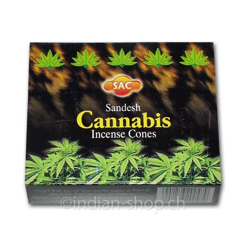 Sandesh Cannabis Räucherkegel - INDIAN SHOP