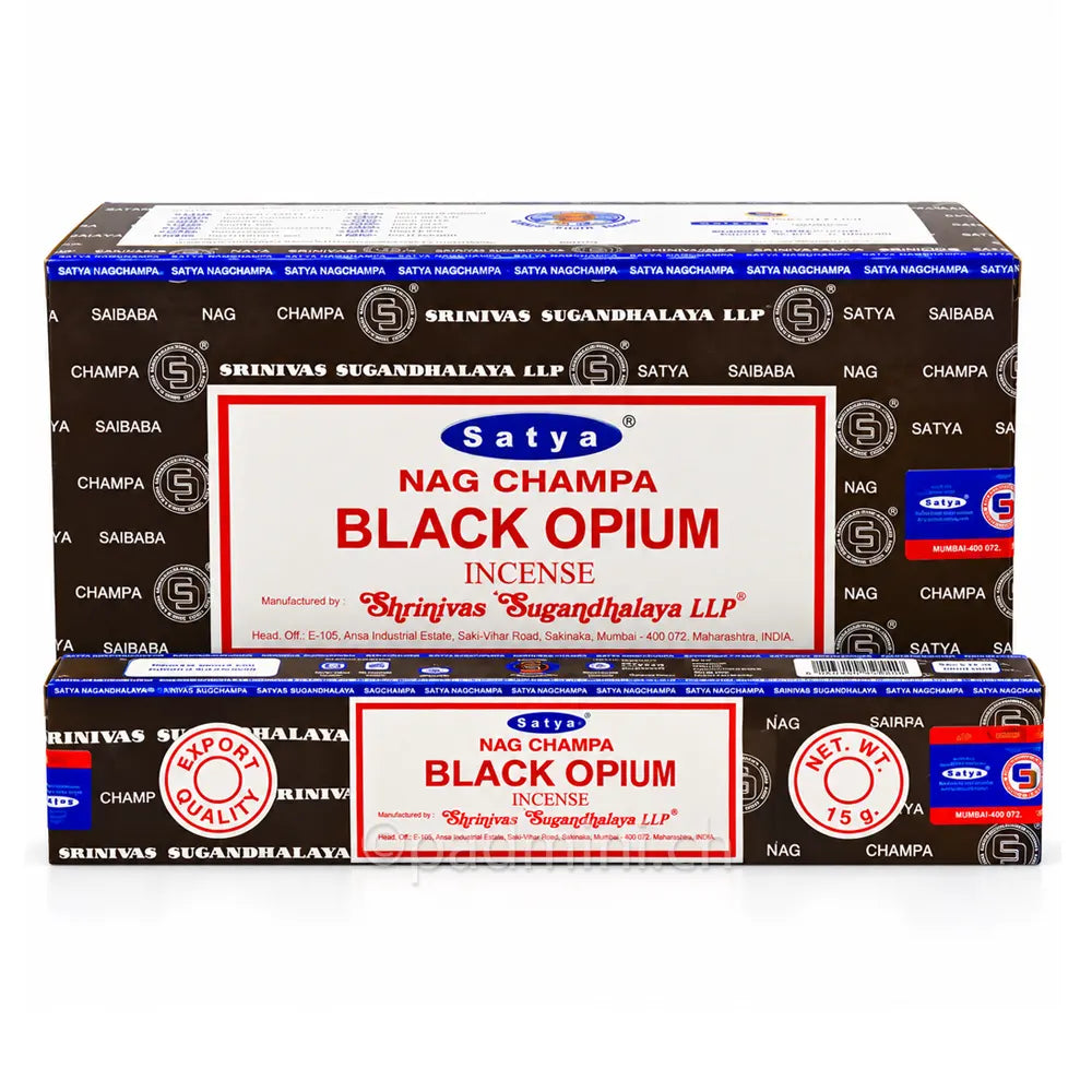 Satya Black Opium MUM Räucherstäbchen 15 g von Shrinivas Sugandhalaya