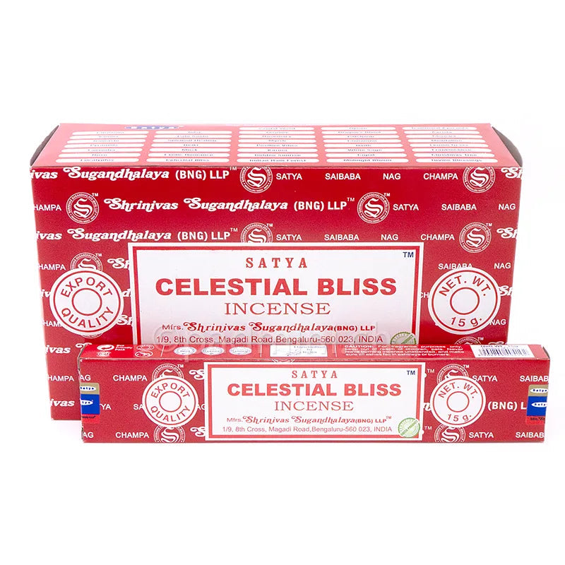Satya Celestial Bliss BNG Räucherstäbchen 15 g von Shrinivas Sugandhalaya