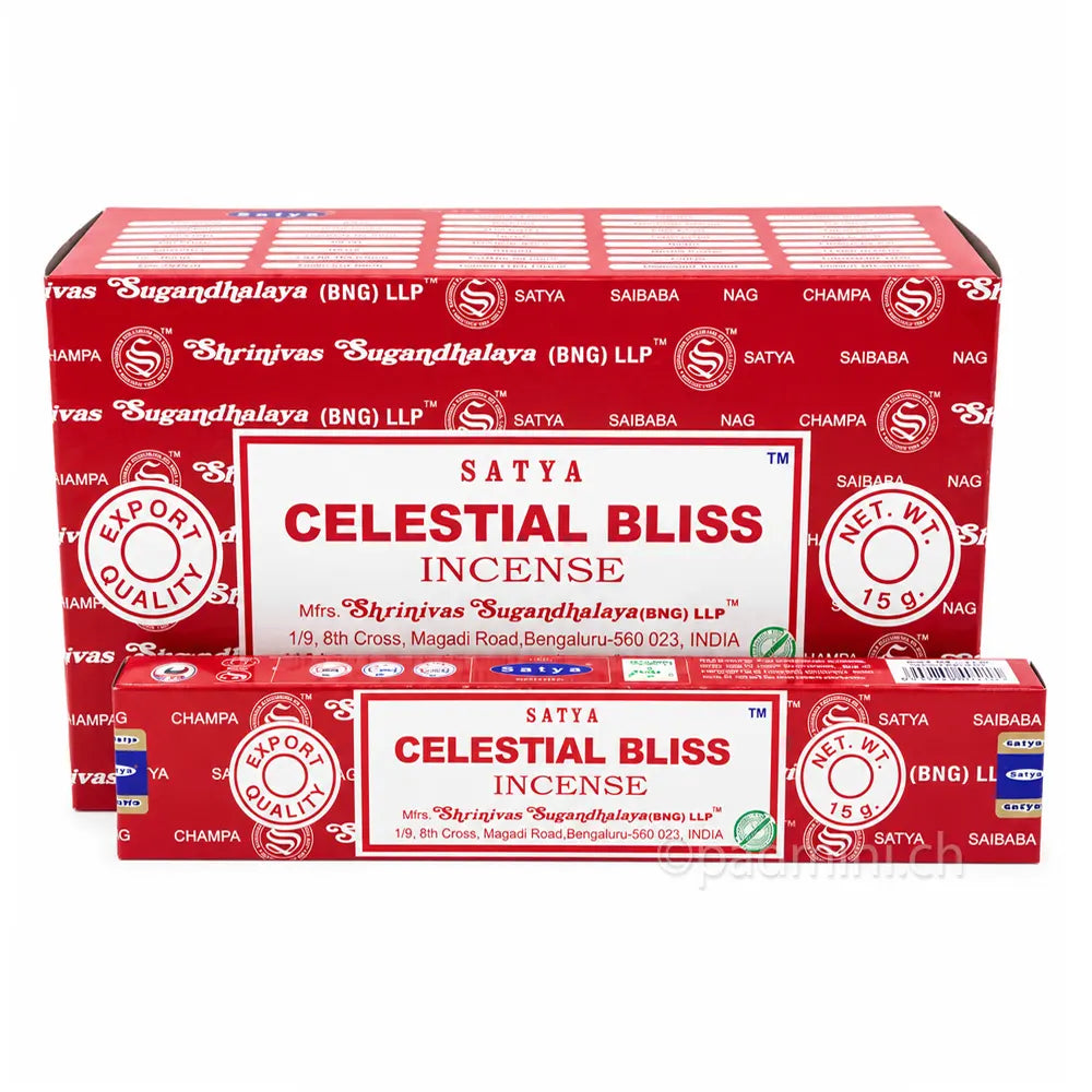 Satya Celestial Bliss BNG Räucherstäbchen 15 g von Shrinivas Sugandhalaya