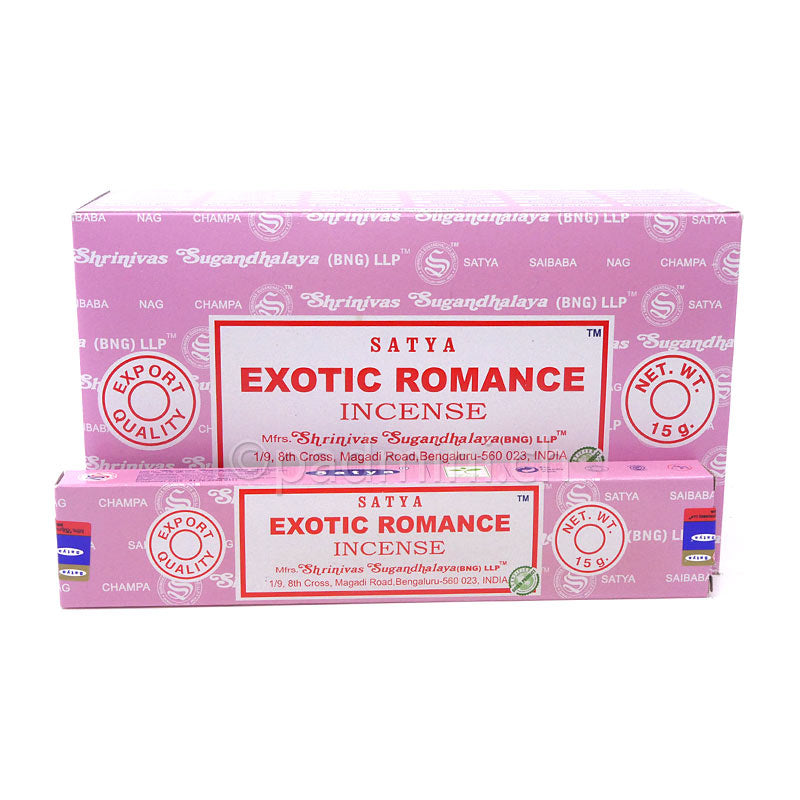 Satya Exotic Romance BNG Räucherstäbchen 15 g von Shrinivas Sugandhalaya