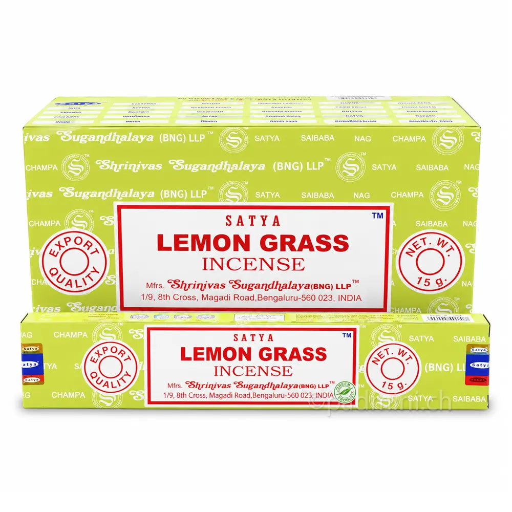 Satya Lemon Grass BNG Räucherstäbchen 15 g von Shrinivas Sugandhalaya