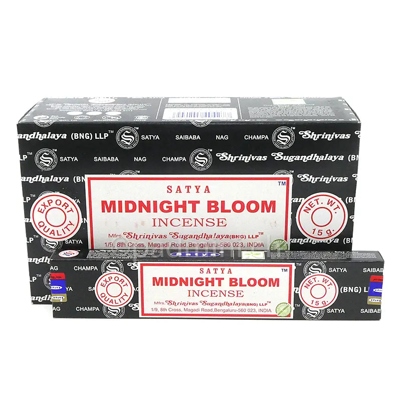 Satya Midnight Bloom BNG Räucherstäbchen 15 g von Shrinivas Sugandhalaya
