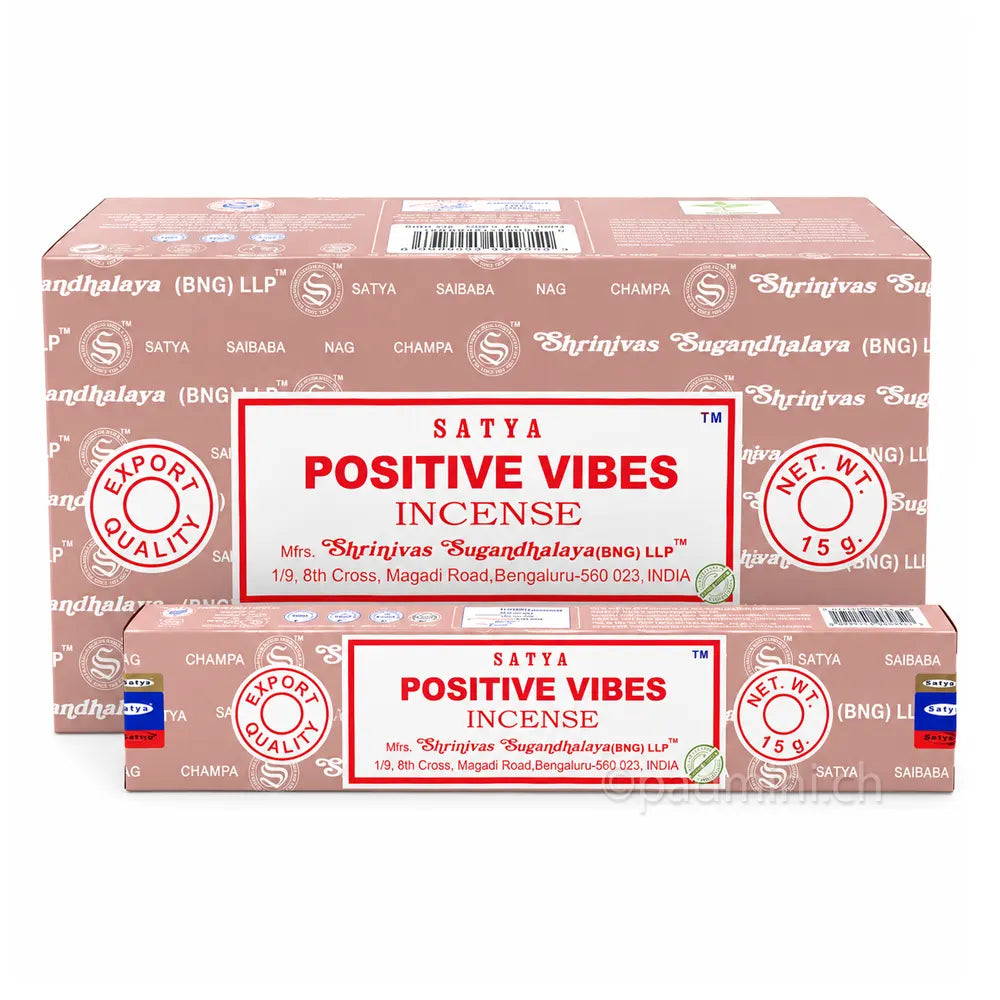 Satya Positive Vibes BNG Räucherstäbchen 15 g von Shrinivas Sugandhalaya