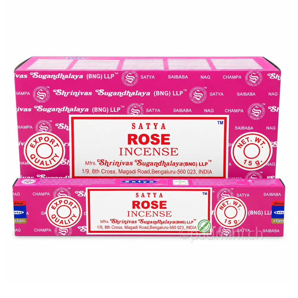 Satya Rose BNG Räucherstäbchen 15 g von Shrinivas Sugandhalaya