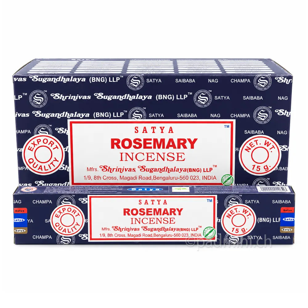 Satya Rosemary BNG Räucherstäbchen 15 g von Shrinivas Sugandhalaya