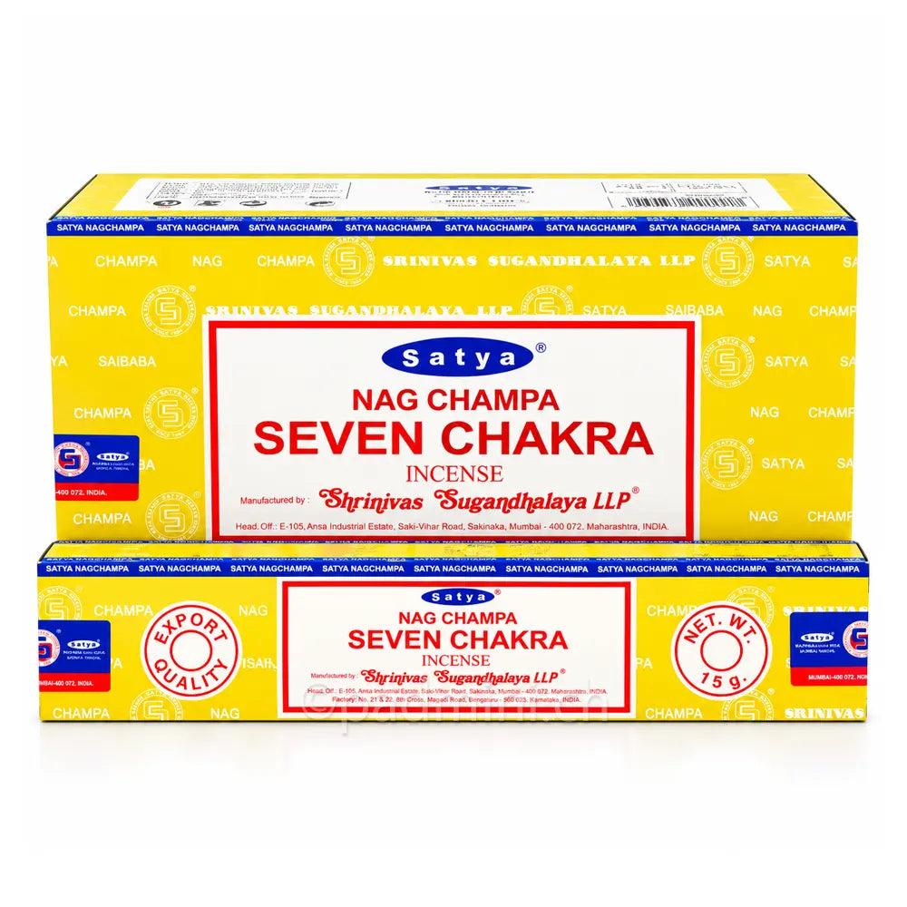 Satya Seven Chakra MUM Räucherstäbchen 15 g von Shrinivas Sugandhalaya