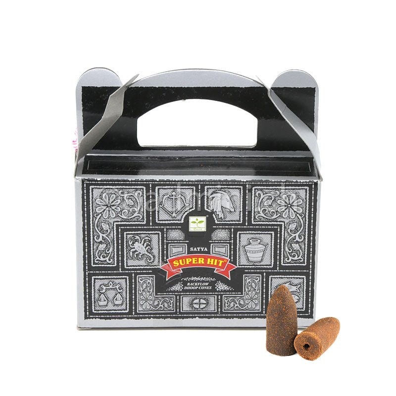 Satya Super Hit BNG Backflow Dhoop Cones – 24 Rückfluss-Räucherkegel