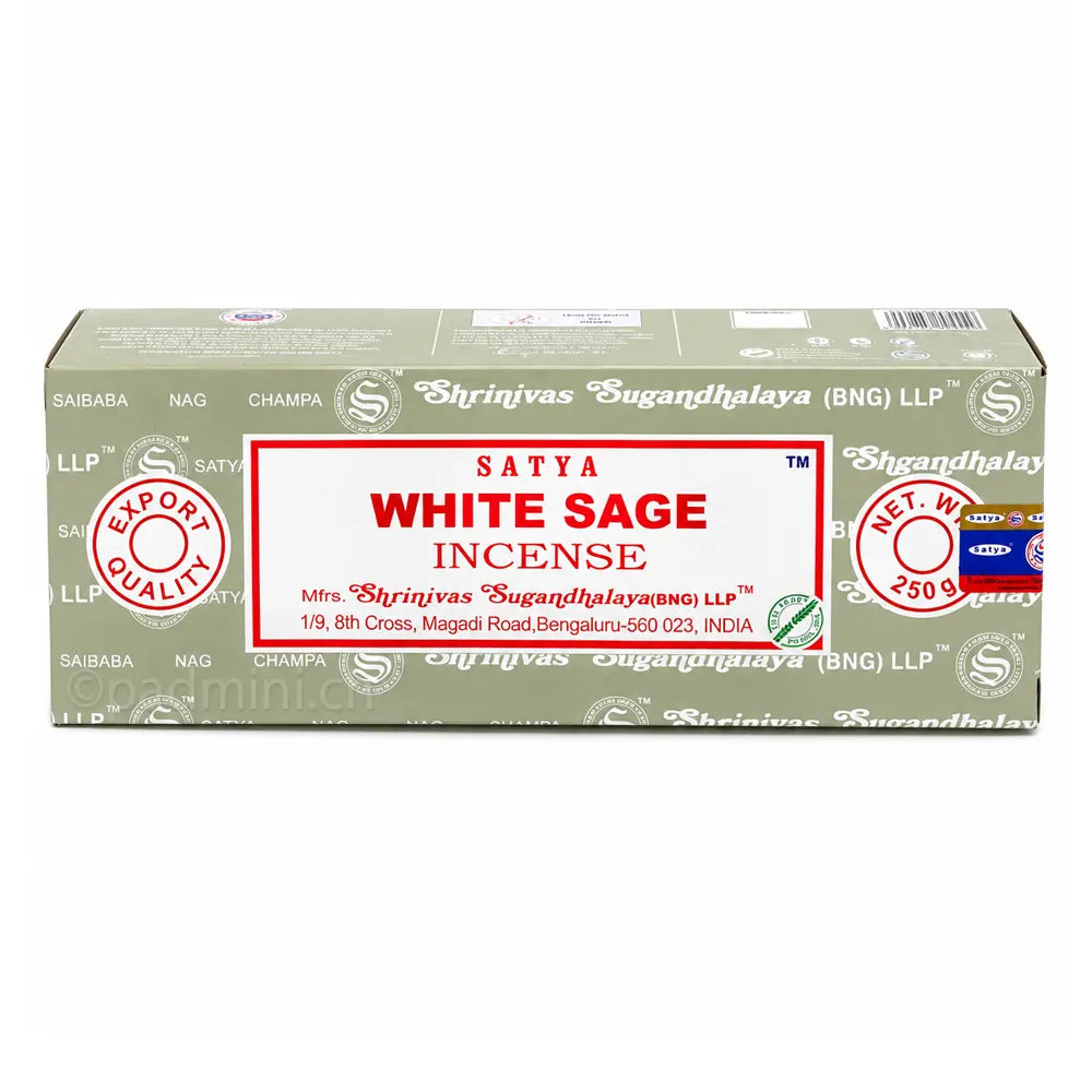 Satya White Sage BNG Räucherstäbchen 250 g von Shrinivas Sugandhalaya
