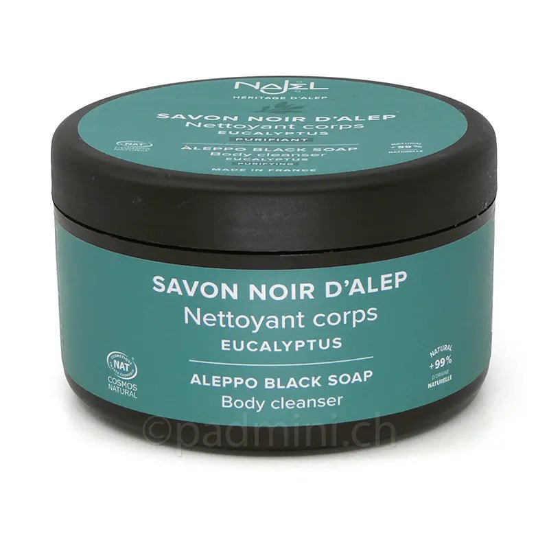 Schwarze Seife mit Eukalyptusöl - INDIAN SHOP