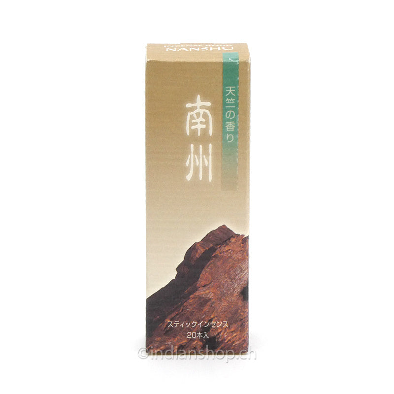 Shoyeido Incense Road Nanshu japanische Räucherstäbchen 20 Stück mit Sandelholz und Gewürzduft