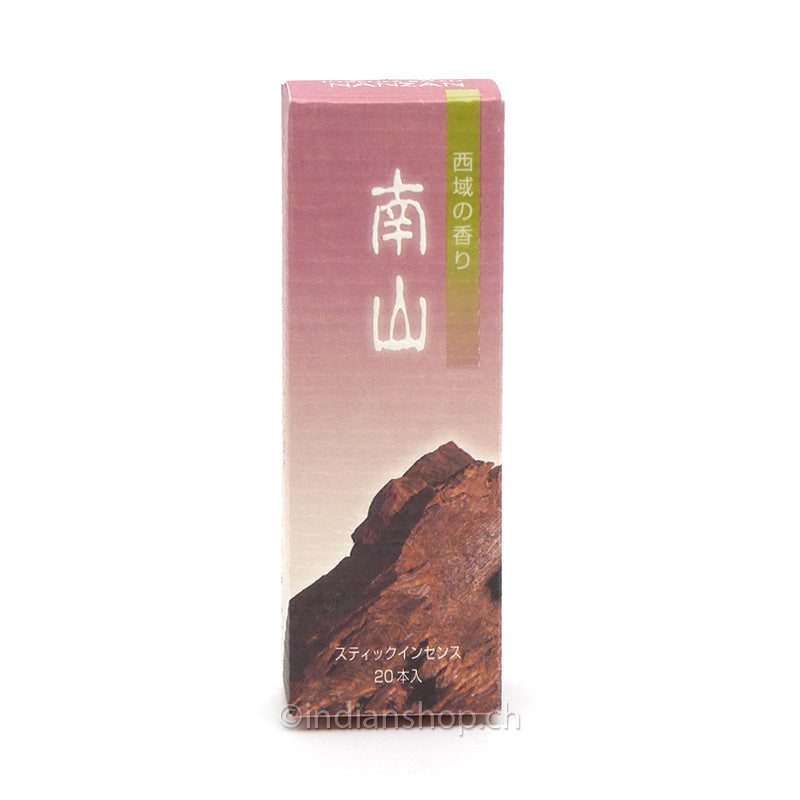 Shoyeido Incense Road Nanzan Weihrauch Räucherstäbchen 20 Stück in rosafarbener Verpackung