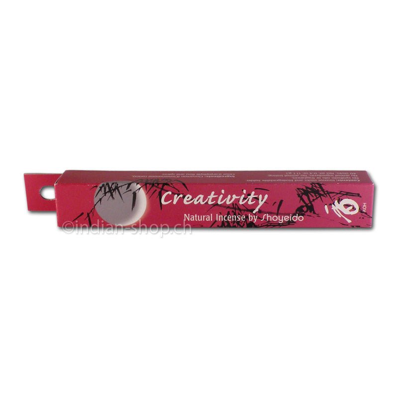 Shoyeido Kyoto Moon Creativity japanische Räucherstäbchen in roter Verpackung mit Mondmotiv