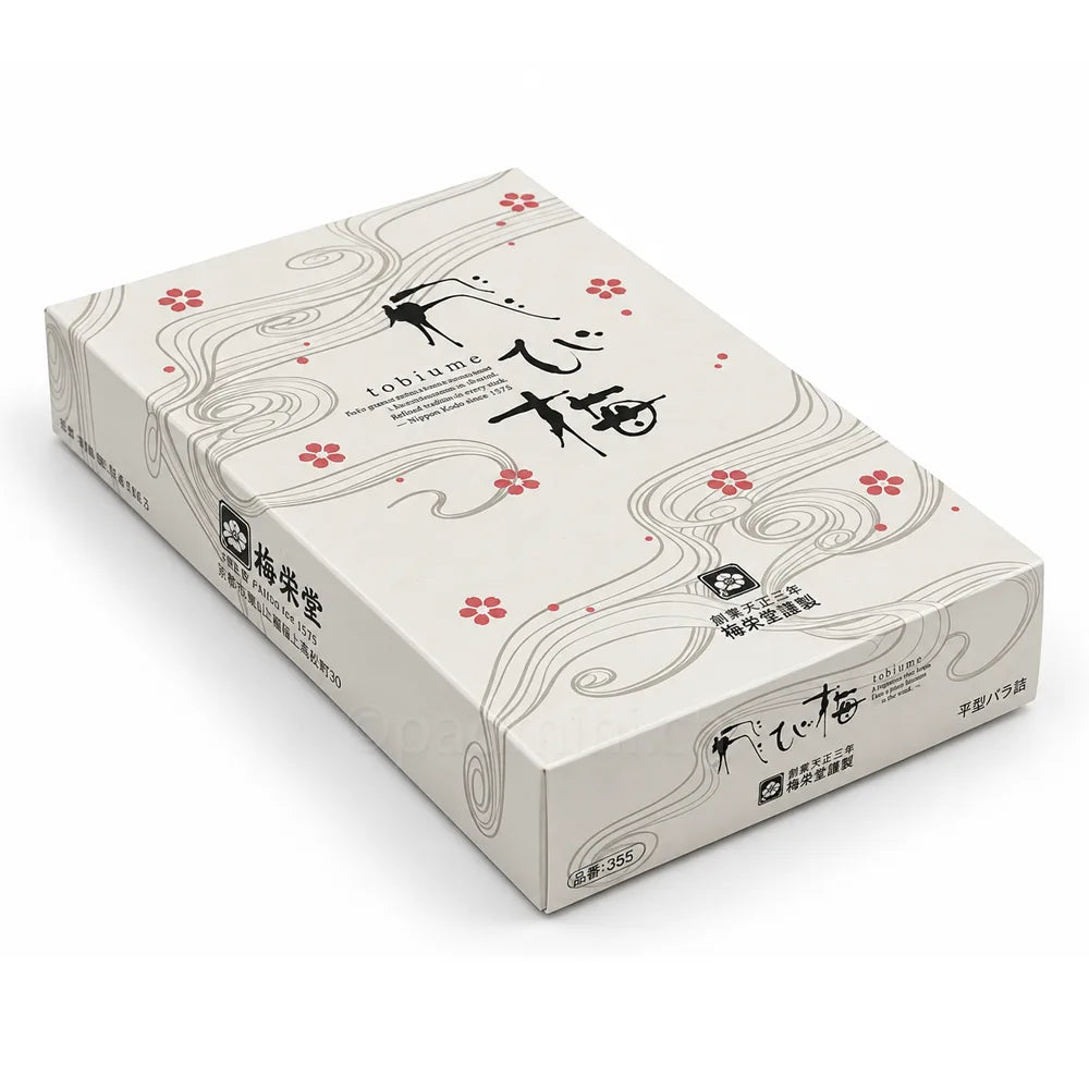Baieido Tobiume Räucherstäbchen 45 g in japanischer Originalverpackung