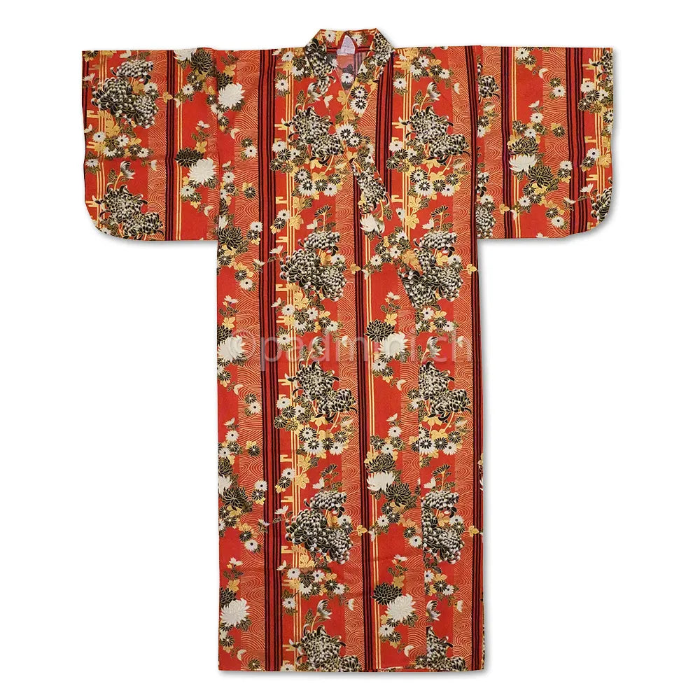 Authentischer japanischer Yukata aus Kyoto mit Chrysanthemen
