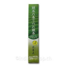 Baieido Sen Koh Cha – japanische Grüntee Räucherstäbchen mit echtem ITO EN Grüntee, Originalverpackung 10 g
