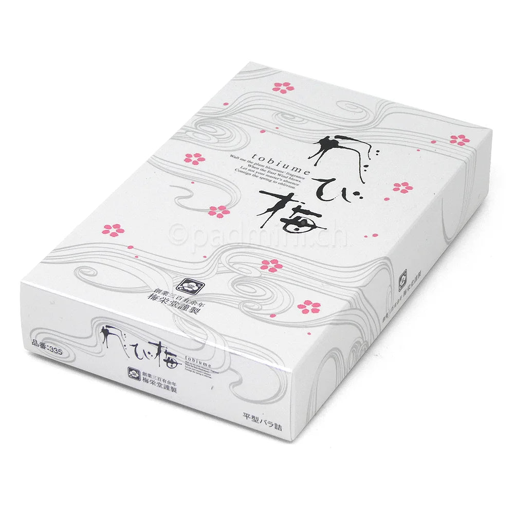 Baieido Tobiume Japanisches Räucherwerk 45g – Premium Räucherstäbchen, Natürlich & Traditionell