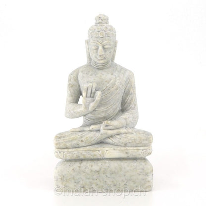 Buddha aus Speckstein 12.5 cm - 868 - 14 - INDIAN SHOP