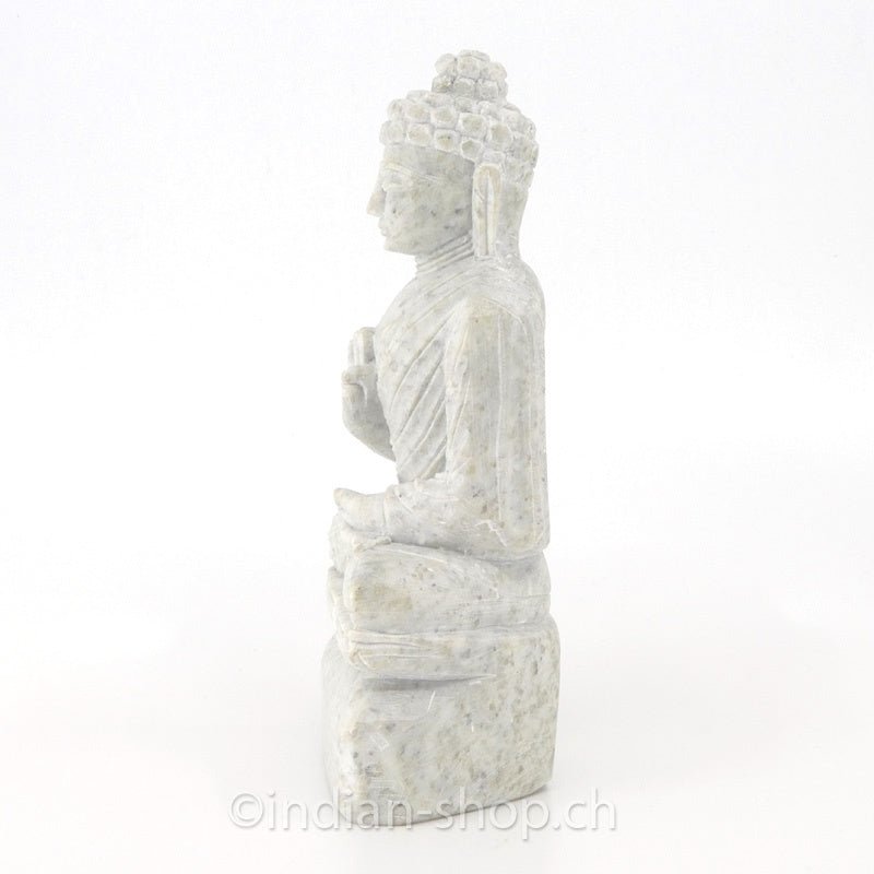Buddha aus Speckstein 12.5 cm - 868 - 14 - INDIAN SHOP