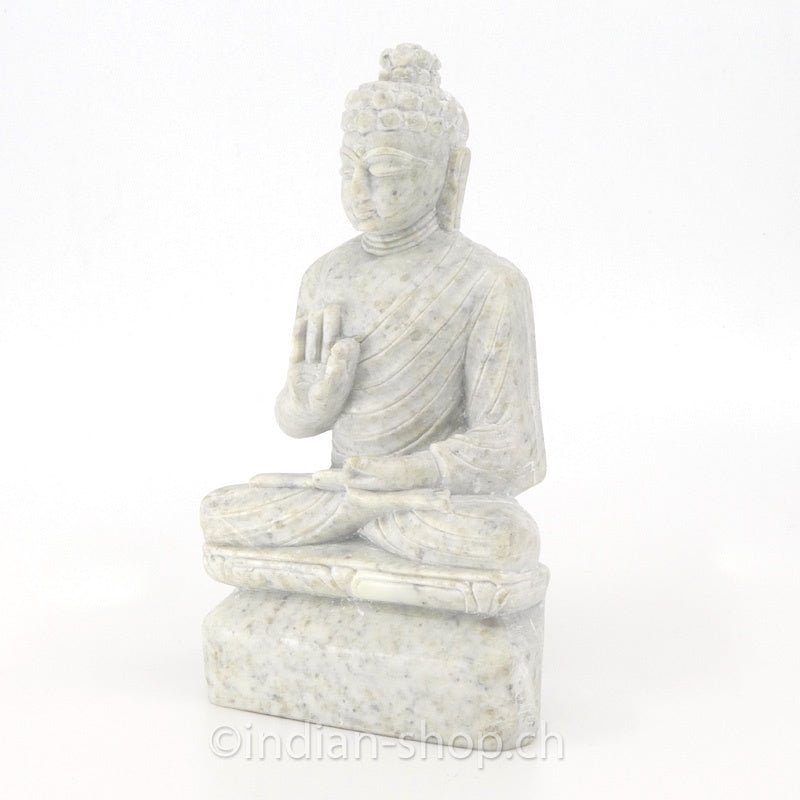 Buddha aus Speckstein 12.5 cm - 868 - 14 - INDIAN SHOP