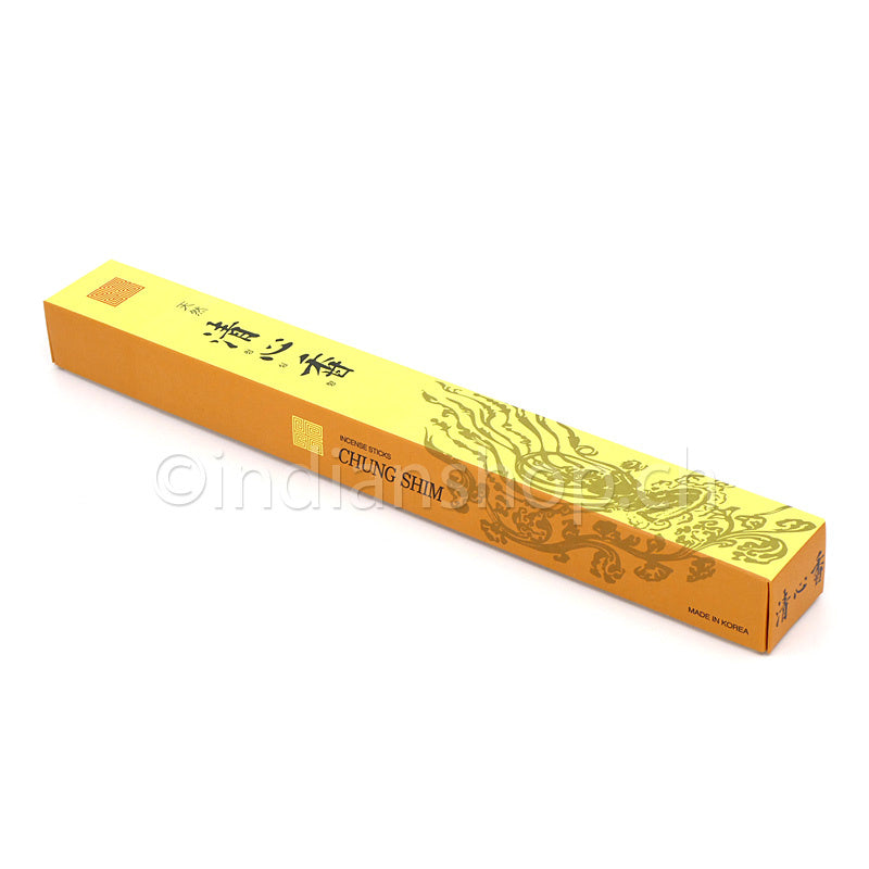 Chung Shim von ChuiWoon HyangDang mit Kiefer, Alant, rotem Sandelholz und Gewürzen. Koreanische Räucherstäbchen aus Südkorea, 60 g und 24 cm.