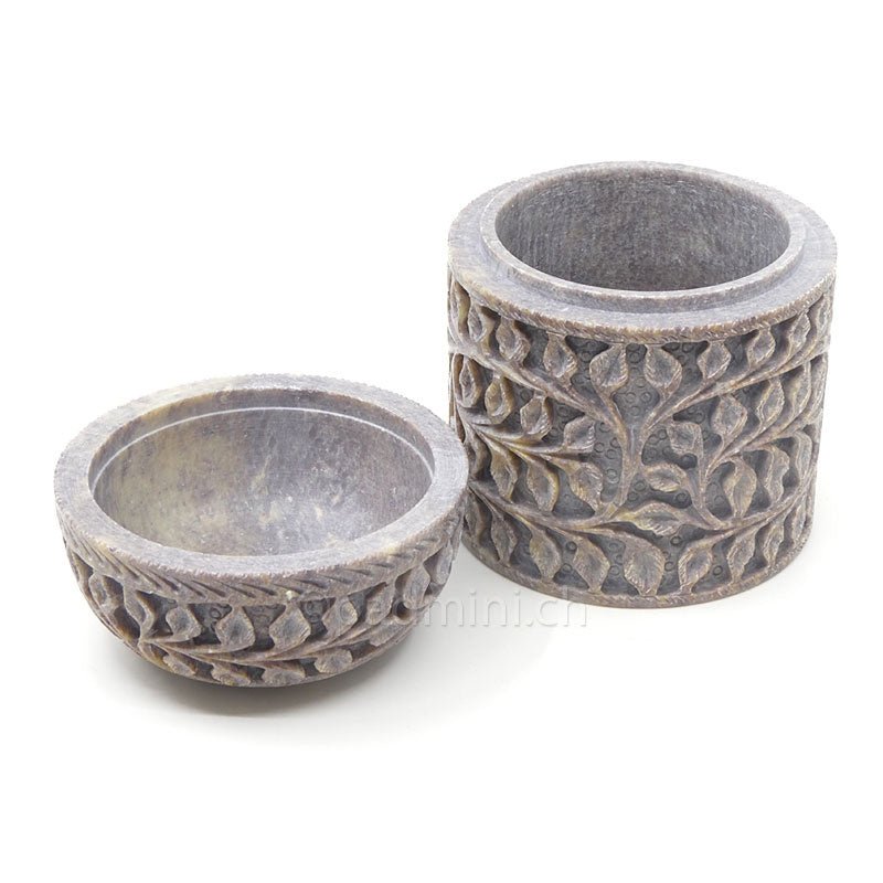 Dose aus Stein Gross - INDIAN SHOP