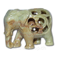 Elefant aus Speckstein Klein - INDIAN SHOP