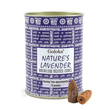 Goloka Nature's Lavender Rückfluss Räucherkegel - INDIAN SHOP