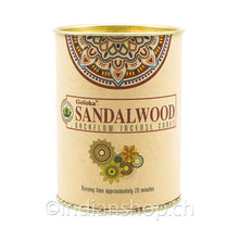 Goloka Sandalwood Rückfluss Räucherkegel - INDIAN SHOP