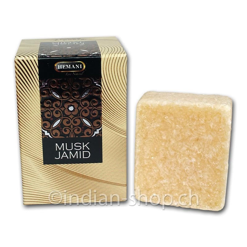 Hemani Musk Jamid 25 g Moschus-Duftstein mit Kartonschachtel