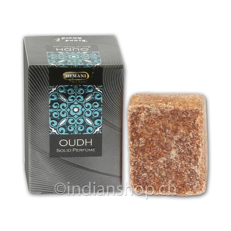 Hemani Oudh Jamid 25 g festes Parfüm mit Kartonschachtel