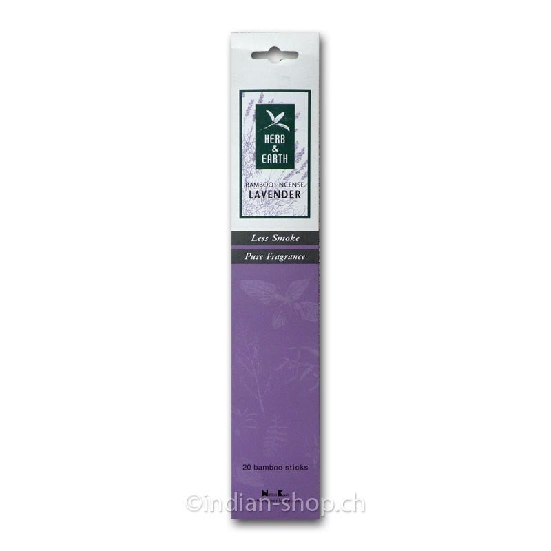 Herb & Earth Lavender 20 Stäbchen - INDIAN SHOP