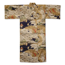 Authentischer japanischer Kimono aus Seidensatin für Herren, hergestellt in Kyoto
