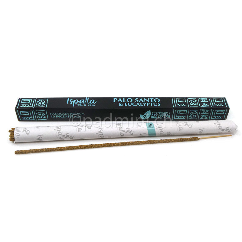 Ispalla Palo Santo & Eukalyptus Räucherstäbchen aus Peru – 10 Stück