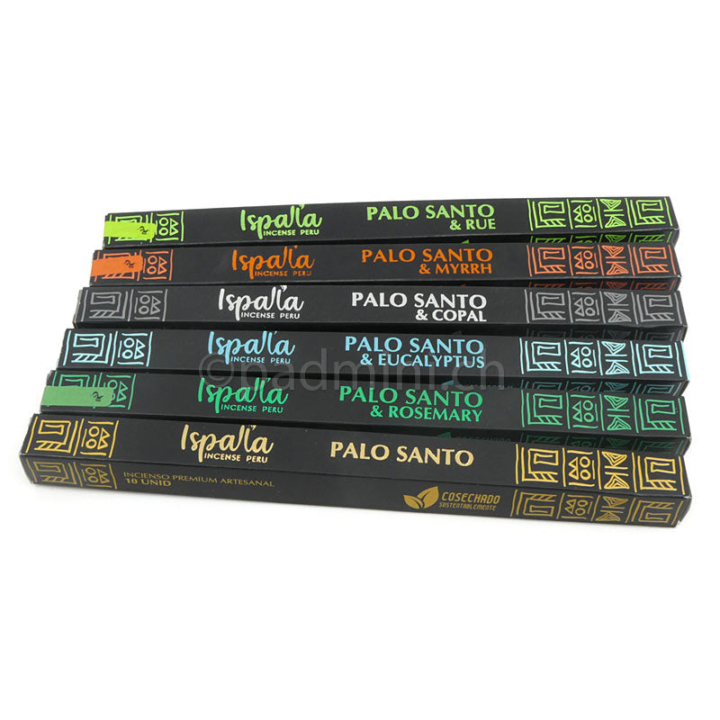 Ispalla Palo Santo Räucherstäbchen Sortiment mit allen 6 Varianten