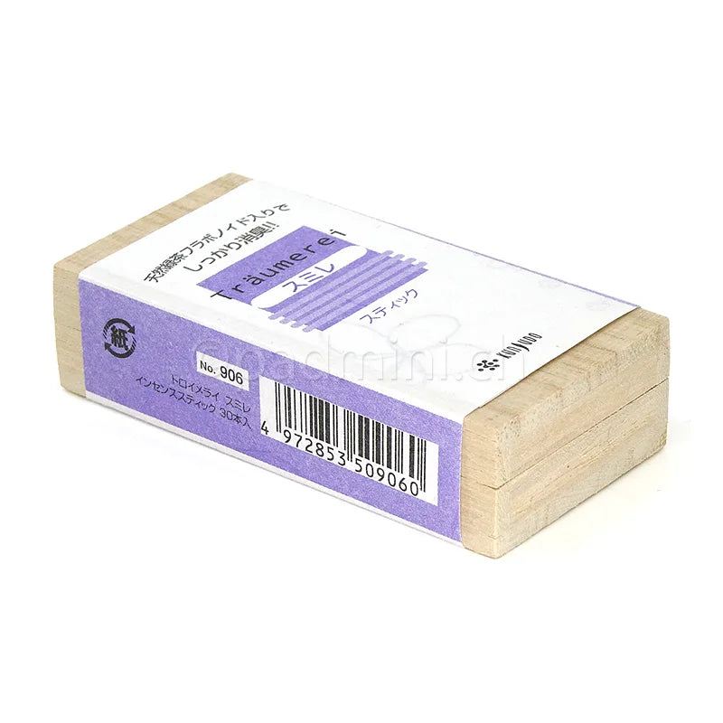 Kunjudo Träumerei Violet Räucherstäbchen in Paulowniaholz-Schachtel