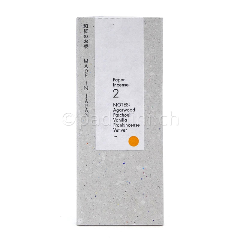 Kunjudo Washi Incense No. 2 japanisches Räucherpapier mit Agarholz und Patschuli