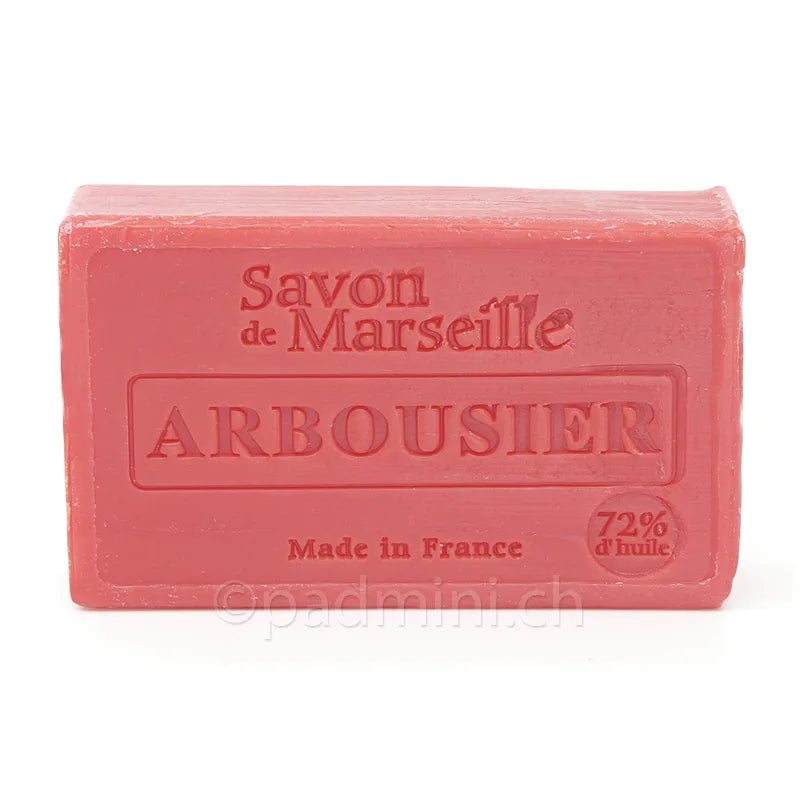 Le Chatelard 1802 Savon de Marseille Arbousier Erdbeerbaum 100 g, parfümierte Seife