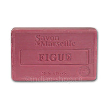 Le Chatelard 1802 Savon de Marseille Figue 100 g, rechteckige Seife in Feigenrosa mit eingeprägter Aufschrift Figue