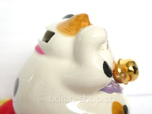 Maneki - Neko und Spardose Weiss - INDIAN SHOP