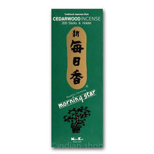 Morning Star Cedarwood 200 Stäbchen - INDIAN SHOP