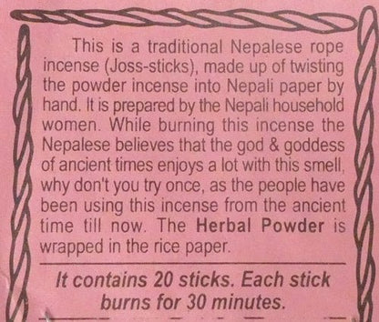 Nepalische Räucherschnüre Herbal - INDIAN SHOP