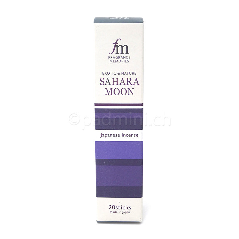 Nippon Kodo Fragrance Memories Sahara Moon Räucherstäbchen 20 Stück in violetter Verpackung