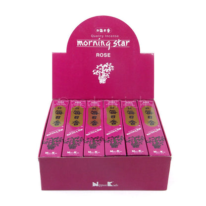 Nippon Kodo Morning Star Rose Räucherstäbchen mit Rosenduft