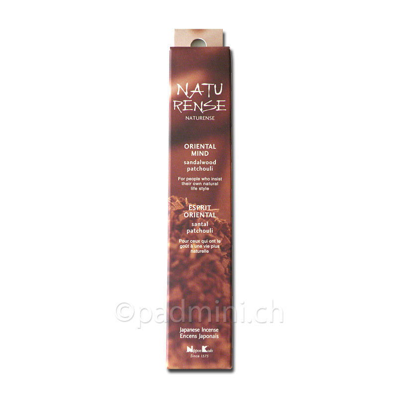 Nippon Kodo Naturense Oriental Mind Sandelholz Patchouli Räucherstäbchen 40 Stück