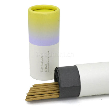 Nippon Kodo Scentscape – Räucherstäbchen mit dem Duft von Mimose und weissem Moschus